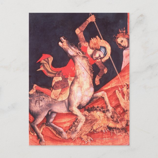 St. George und der Drache Postkarte (Vorderseite)