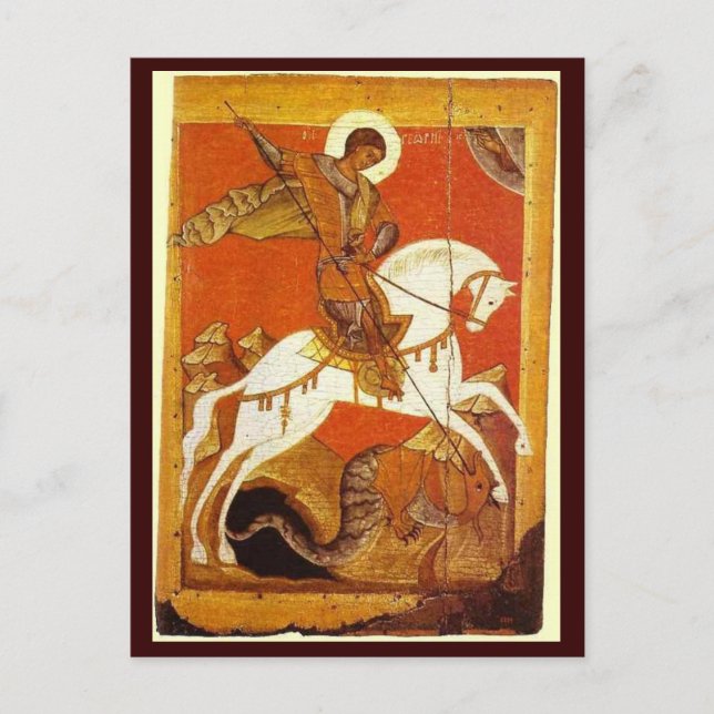 St. George und der Drache Postkarte (Vorderseite)