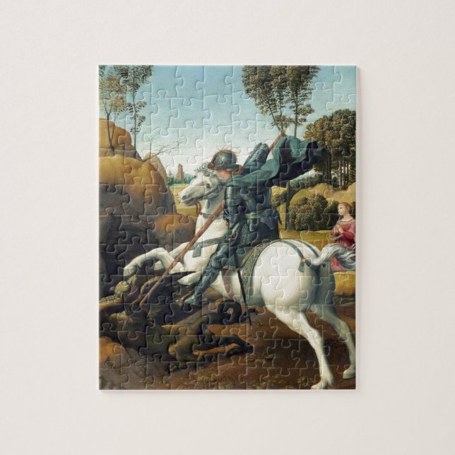 St George und der Drache Puzzle (Vertikal)