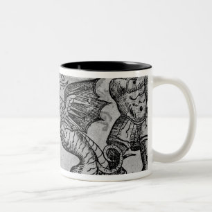 St George und der Drache Zweifarbige Tasse