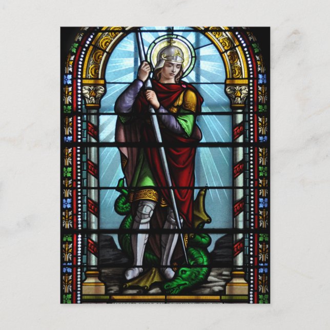 St. George und die Postkarte des Drachen (Vorderseite)