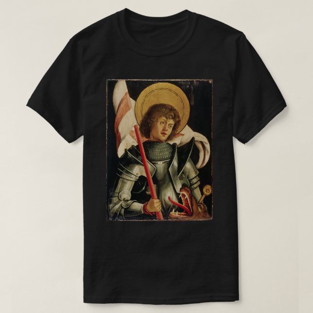 St George und Dragon Day Icon Art Ritter Catho T-Shirt (Design vorne)