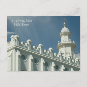 St. George, Utah LDS Temple Postkarte