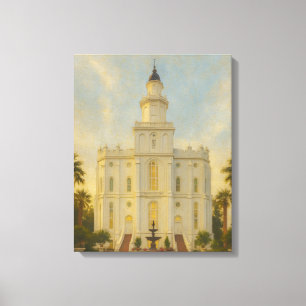 St. George Utah Temple Painting™ LDS Art Leinwand