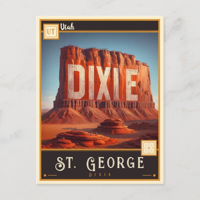 St. George, Utah | VINTAG Postkarte (Vorderseite)