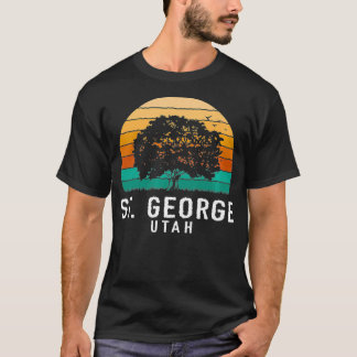 St George Vintag Sunset Utah Souvenir Premium T-Shirt