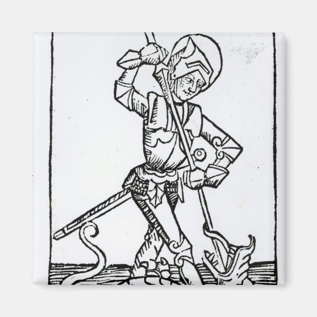 St. George, vom 'Liber Chronicarum' Magnet (Vorne)