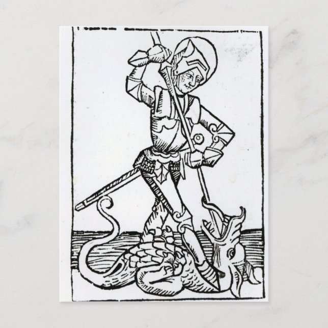 St. George, vom 'Liber Chronicarum' Postkarte (Vorderseite)