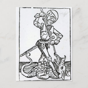St. George, vom 'Liber Chronicarum' Postkarte