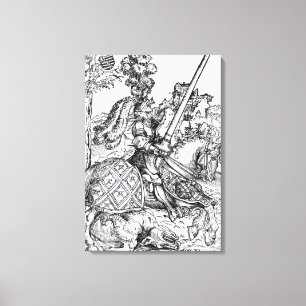 St George zu Pferd, 1507 Leinwanddruck