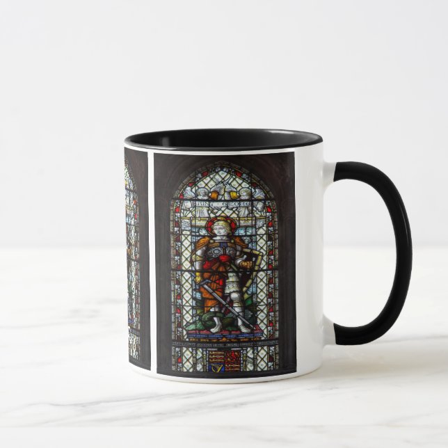 St- GeorgeBuntglasfenster - Monogramm Tasse (Rechts)