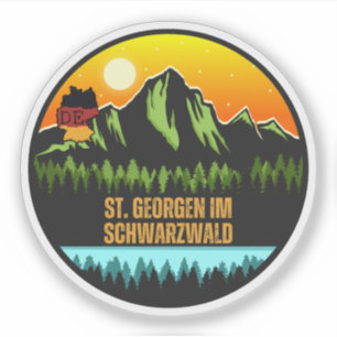St. Georgen im Schwarzw, Baden-Württemberg Deutsch Aufkleber