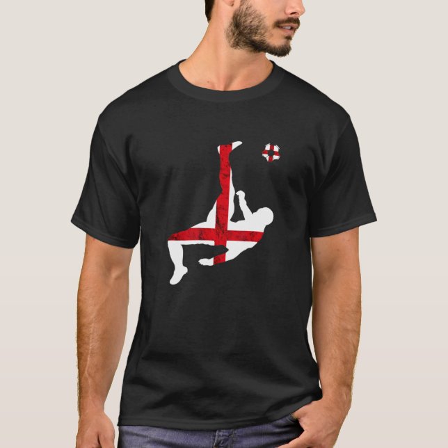 St George's Cross Rugby Team England Flag Englisch T-Shirt (Vorderseite)