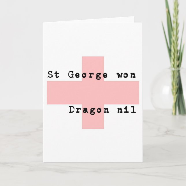 St. George's Day Karte (Vorderseite)