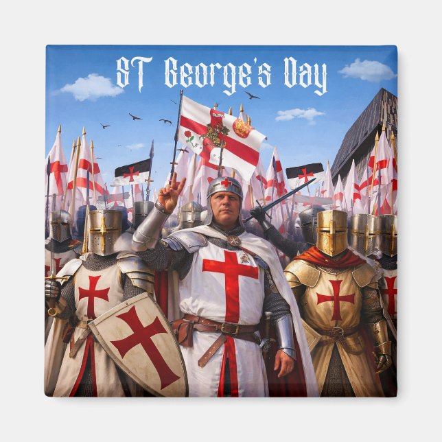 St Georges Day Kühlschrankmagnet  Magnet (Vorne)