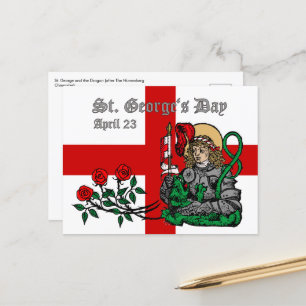 St. George's Day Postcard (Nürnberger Version) Postkarte