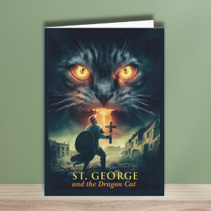 St Georges Day, Saint George und Dragon Karte