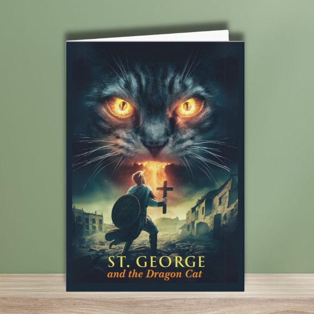 St Georges Day, Saint George und Dragon Karte (Von Creator hochgeladen)