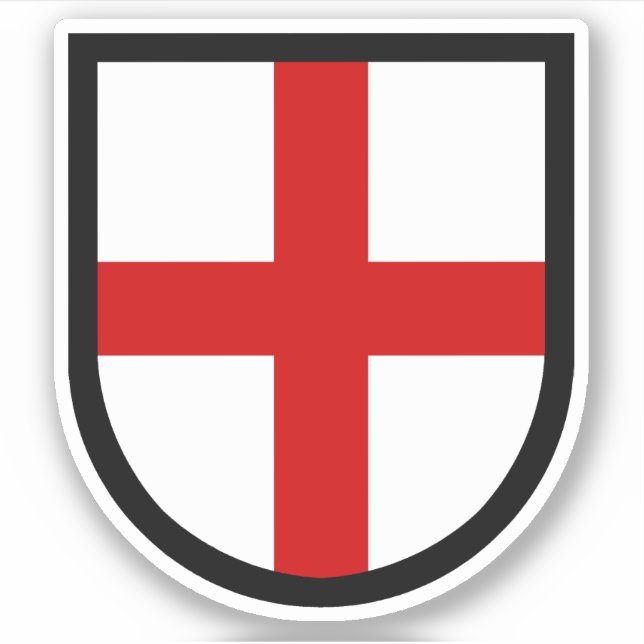 St. George's Shield - 1-Up-Kontakt Aufkleber (Vorderseite)