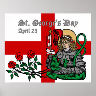 St. Georgs-Tag-Plakat (Nürnberger Version) Poster