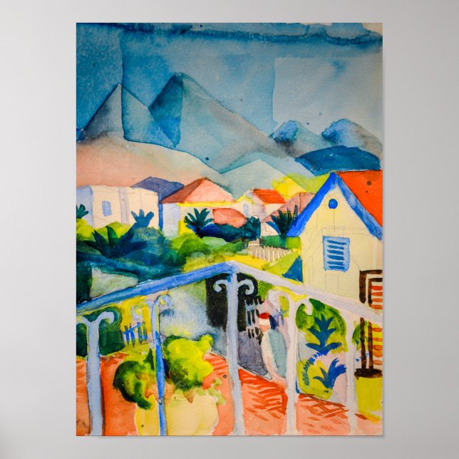 St Germain near Tunis | Auguste Macke | Poster (Vorne)