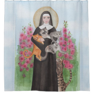 St. Gertrude Der Mensch und die Wüste des Südens Duschvorhang