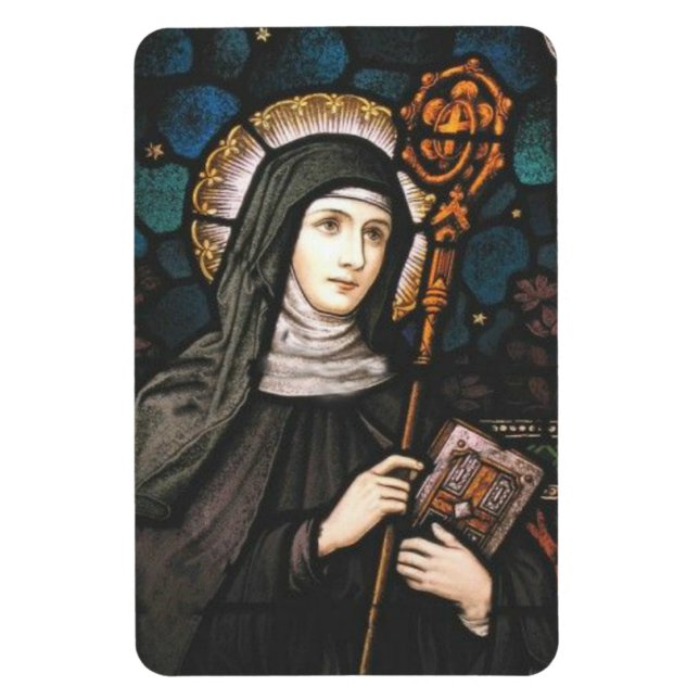 St. Gertrude von Nivelles Schutzheilige der Katzen Magnet (Vertikal)
