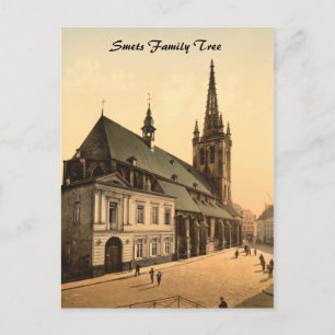 St. Gertrudis-Kirche, Löwen, Belgien Postkarte