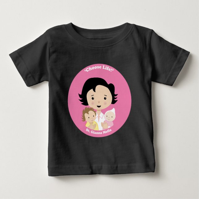 St. Gianna Molla Baby T-shirt (Vorderseite)
