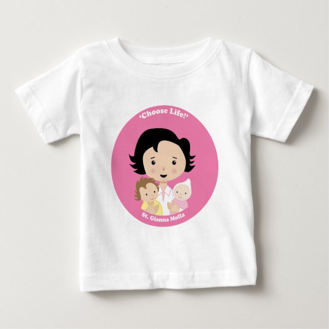 St. Gianna Molla Baby T-shirt (Vorderseite)