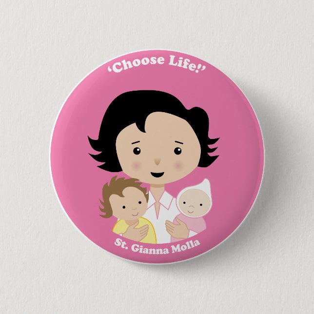 St. Gianna Molla Button (Vorderseite)