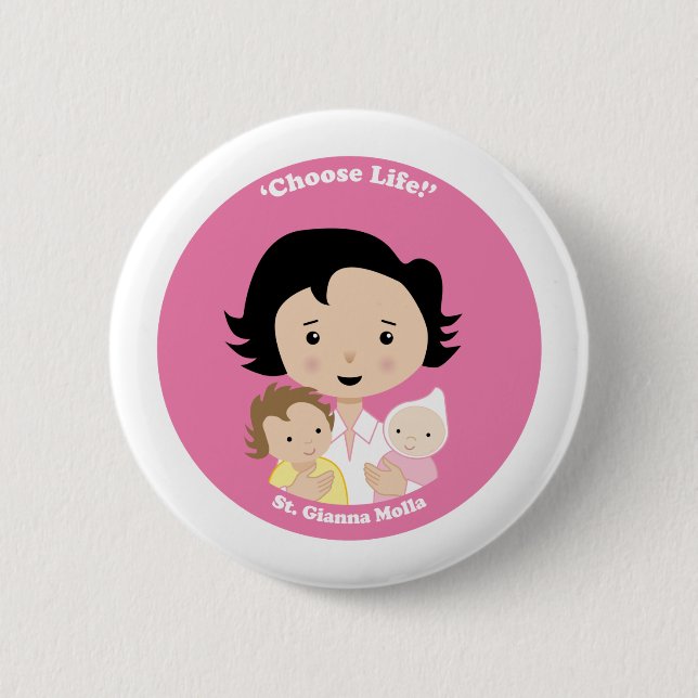 St. Gianna Molla Button (Vorderseite)