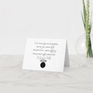 St. Gianna Molla Quote Card Karte