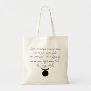 St. Gianna Molla Quote Tote Bag Tragetasche