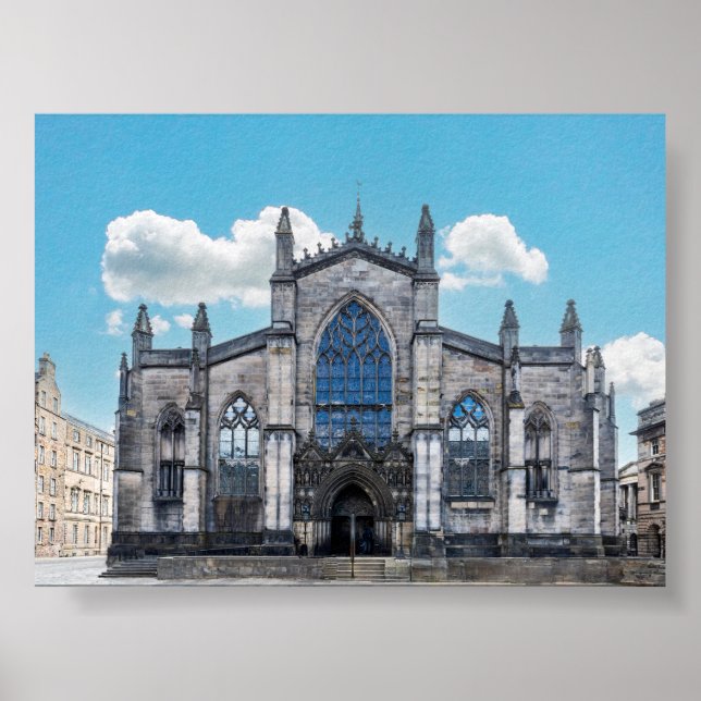 St Giles Cathedral in Edinburgh Poster (Vorne)