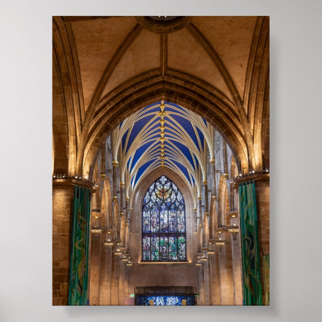 St Giles Kathedrale in Edinburgh Poster (Vorne)