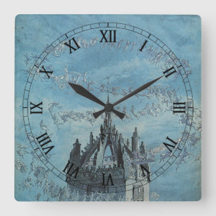 St. Giles - Seine Glocken von Charles Altamont Doy Quadratische Wanduhr