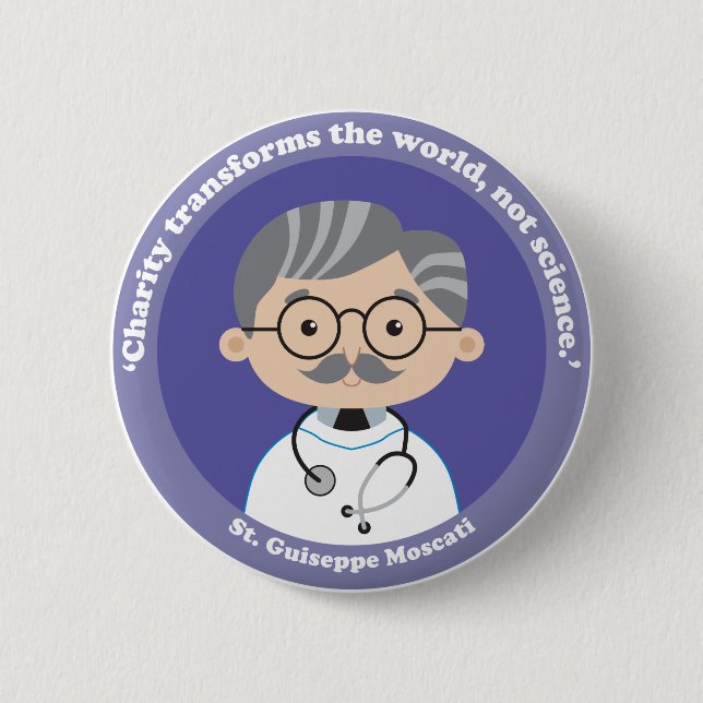 St. Giuseppe Moscati Button (Vorderseite)