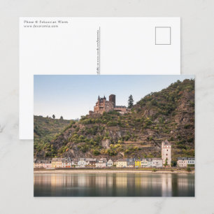 St. Goarshausen Burg Katz Postkarte