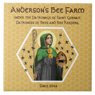 St. Gobnait der Ballyvourney (SAE 003) Keramik Fliese