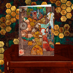 St. Gobnait vertreibt einen Viehdieb mit Bienen Karte