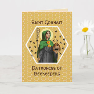 St. Gobnait von Ballyvourney (SAE 003) Gruß Karte