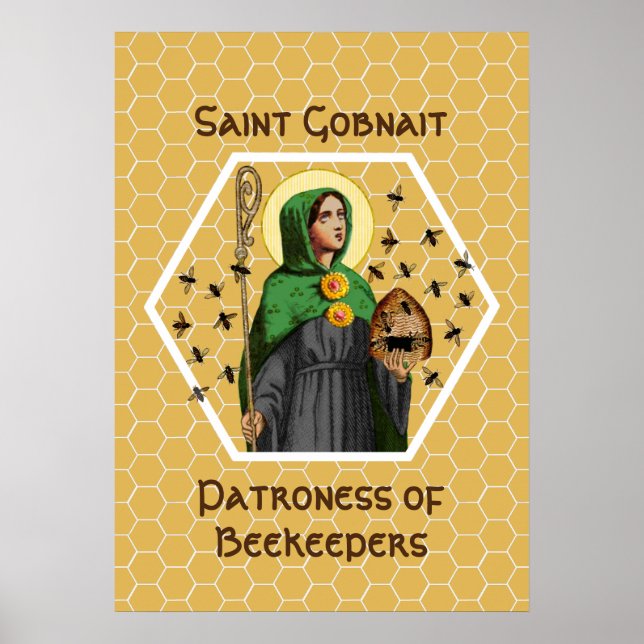 St. Gobnait von Ballyvourney (SAE 003) Poster (Vorne)