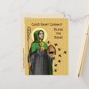 St. Gobnait von Ballyvourney (SAE 003) Postkarte