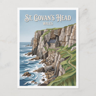 St. Govan's Head Bosherston Wales Postkarte