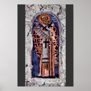 St. Gregory der Große durch Meister Der Aphentico- Poster