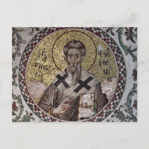 St. Gregory, Illuminator Byzantinisches Mosaiksymb Postkarte