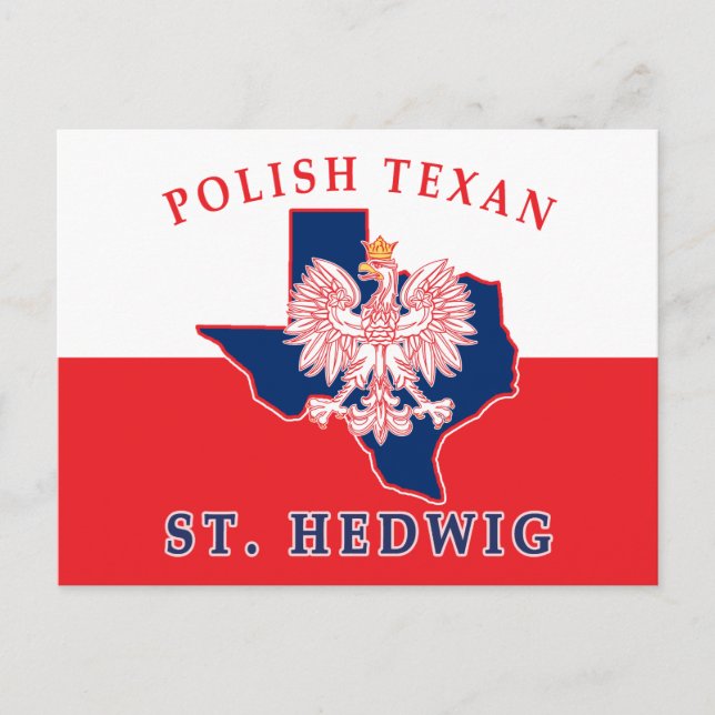 St. Hedwig Polnisch Texan Postkarte (Vorderseite)