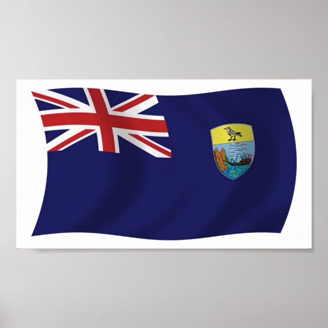 St. Helena Flag Poster drucken (Vorne)