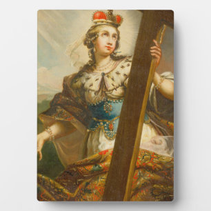 St. Helena von Konstantinopel mit Kreuz Fotoplatte